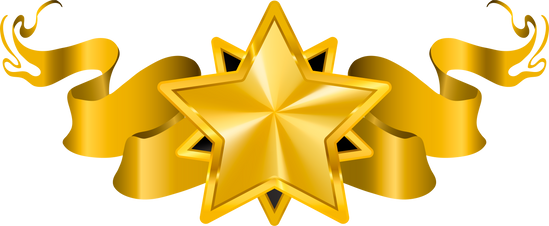 Gold medal with tape art